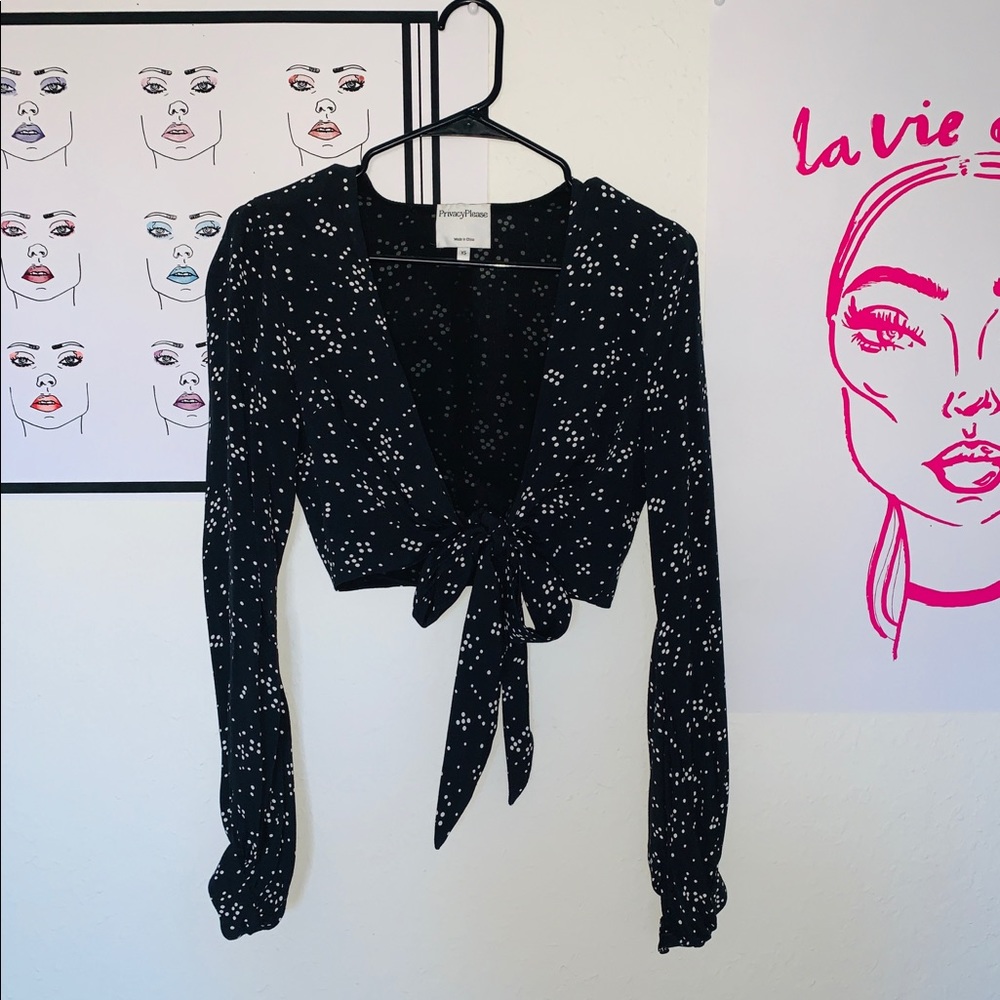 Privacy Please Night Sky Dot 2 Piece Set - Picture 2 of 3